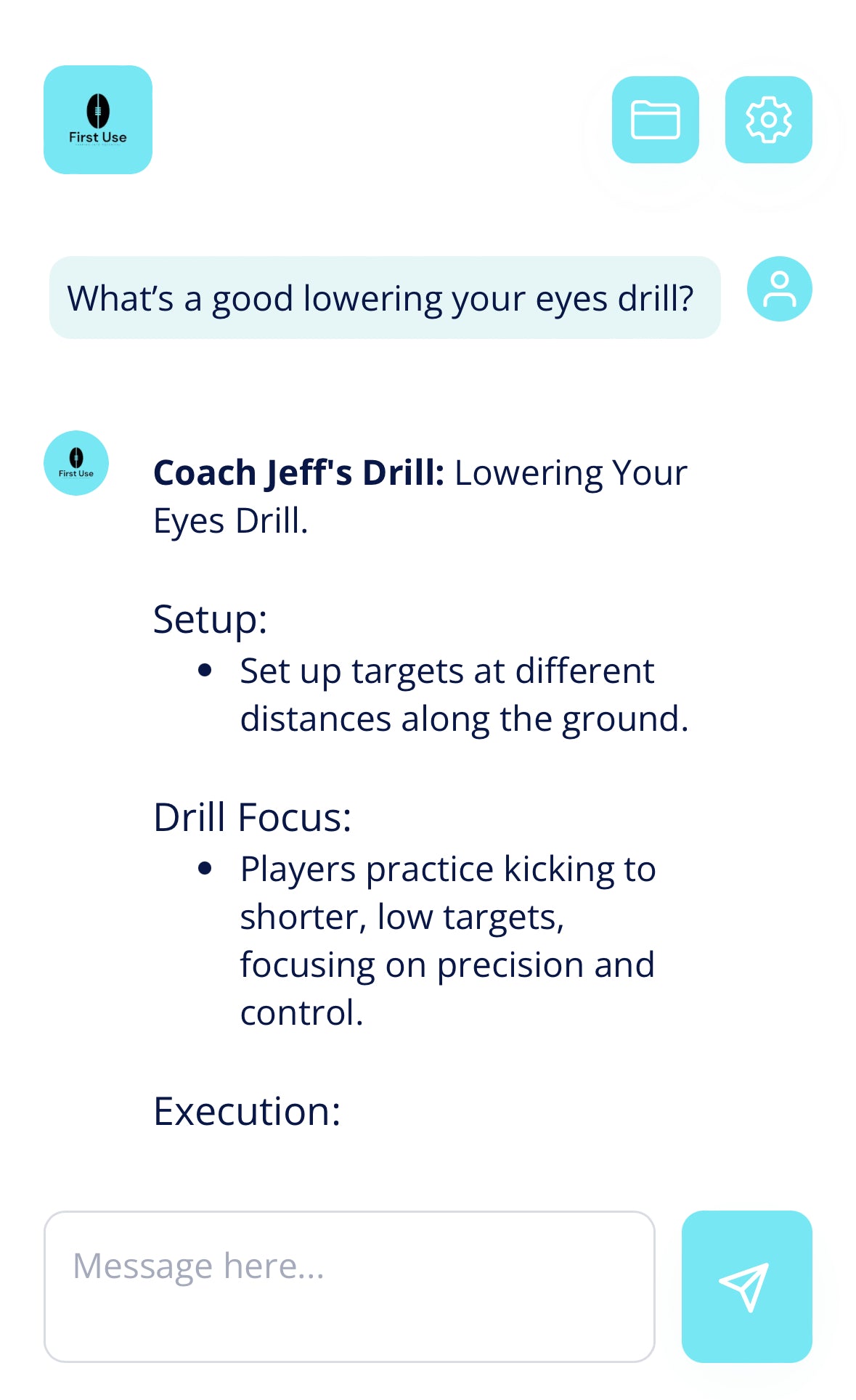 FirstUse Ai Coach App