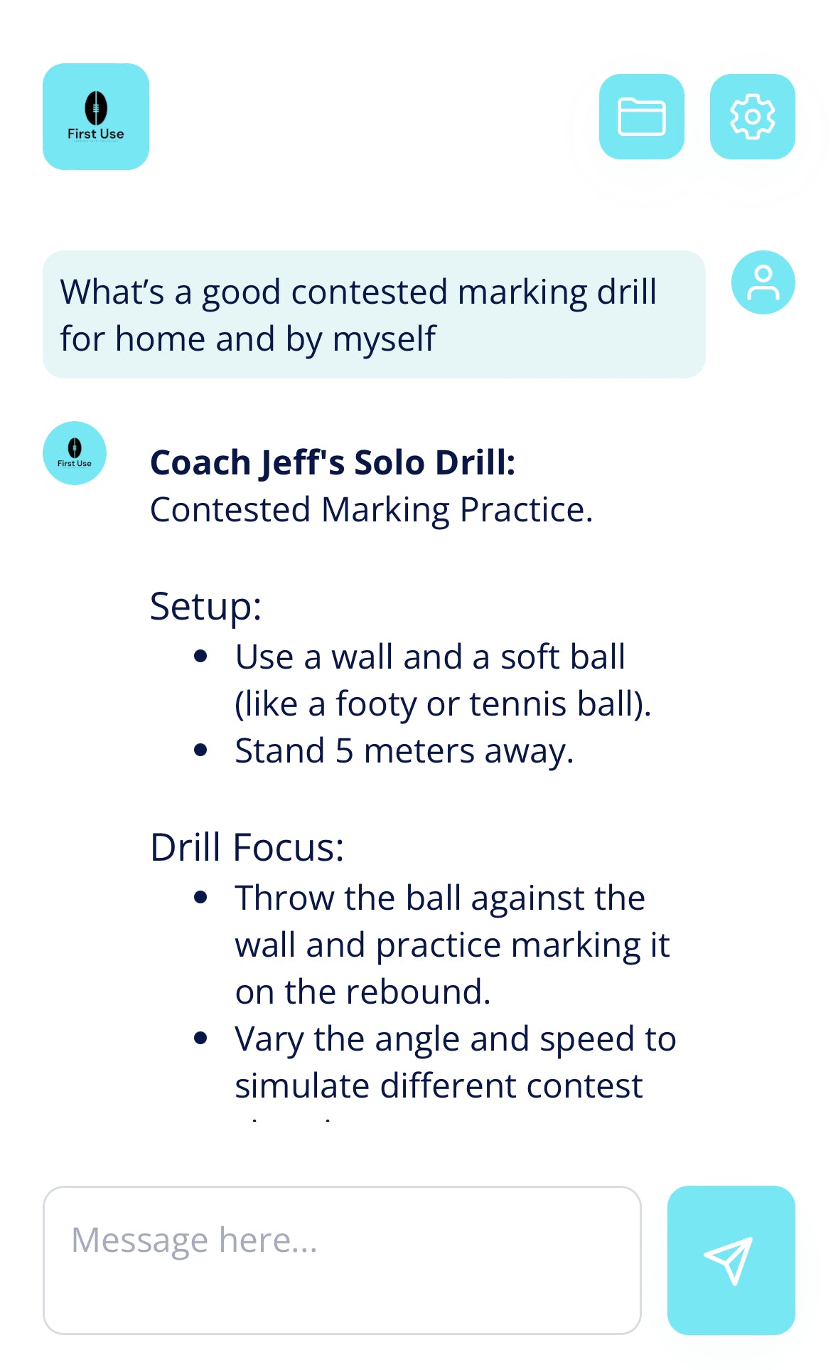 FirstUse Ai Coach App